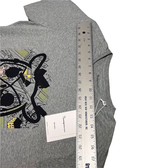 Knowledge Cotton Apparel Men's L Big Owl Print T-shirt Europe Streets Denmark - Picture 3 of 10
